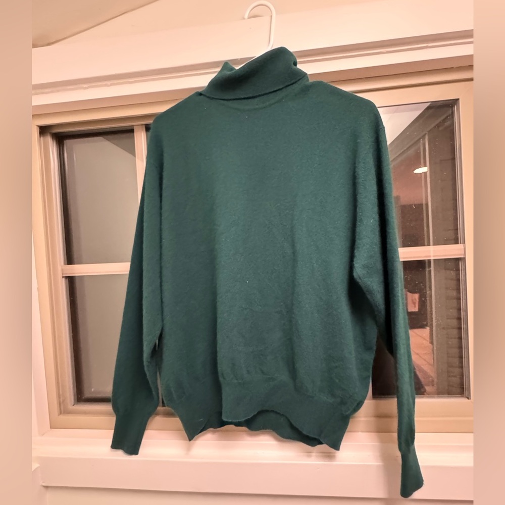 Vintage Orvis Green Lambswool Angora Turtleneck Sweater – Made in Scotland